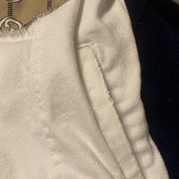 - NWOT WHITE JEAN JACKET - Picture 8 of 9